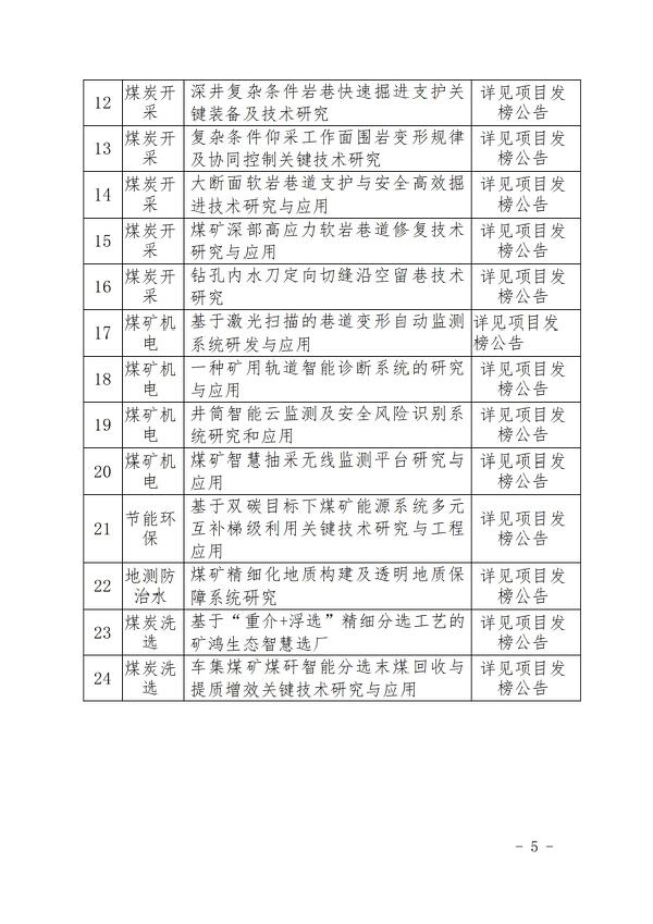 九游体育控股（2024）114 号永城九游体育煤电控股集团有限公司2024年揭榜挂帅制研发项目榜单公告（第一批）_04